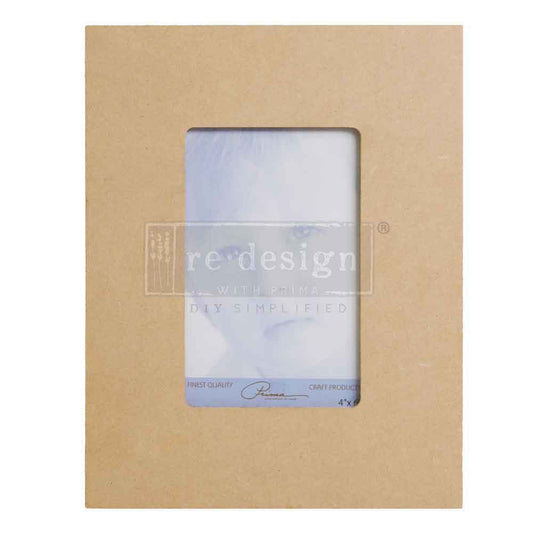 Prima Marketing - Unfinished MDF Picture Frame Holds 4"x6"