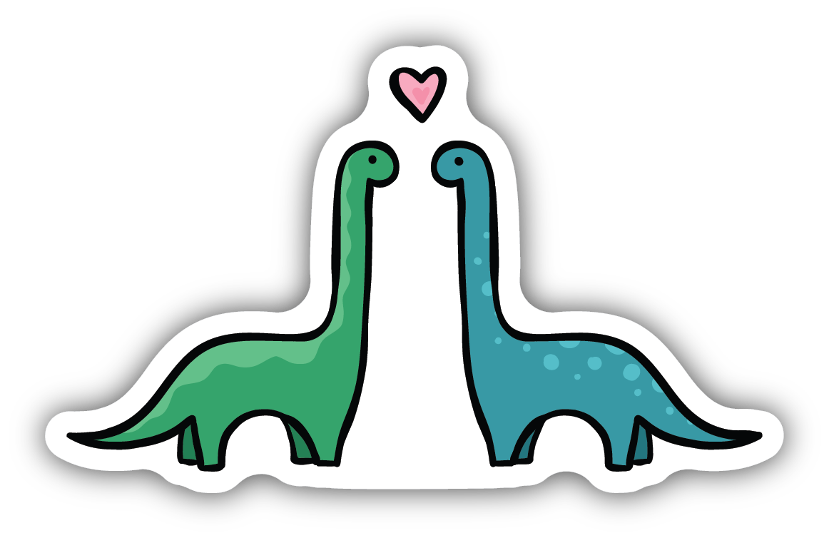 Love Dinos Sticker