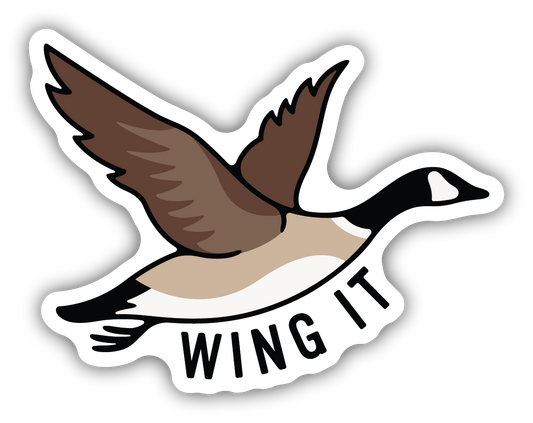 Wing It Sticker