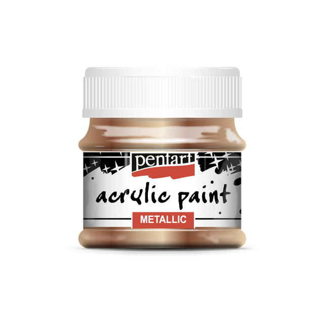 Pentart Metallic Acrylic Paints : Colour Variety 50ml