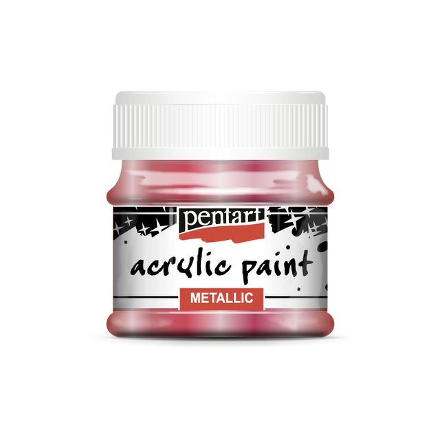 Pentart Metallic Acrylic Paints : Colour Variety 50ml