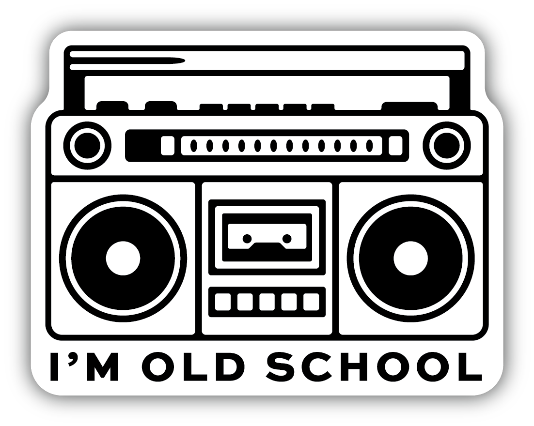 I'm Old School Sticker