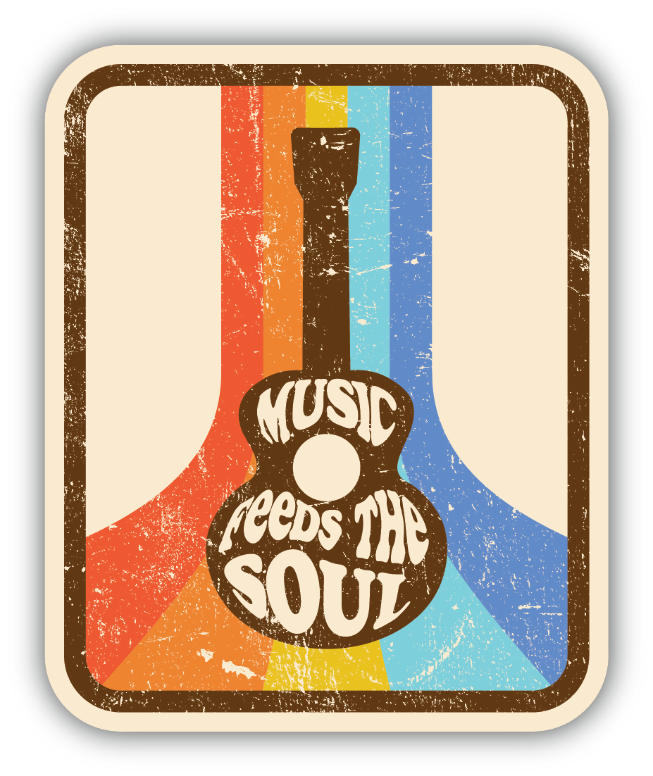 Music Feeds The Soul Sticker