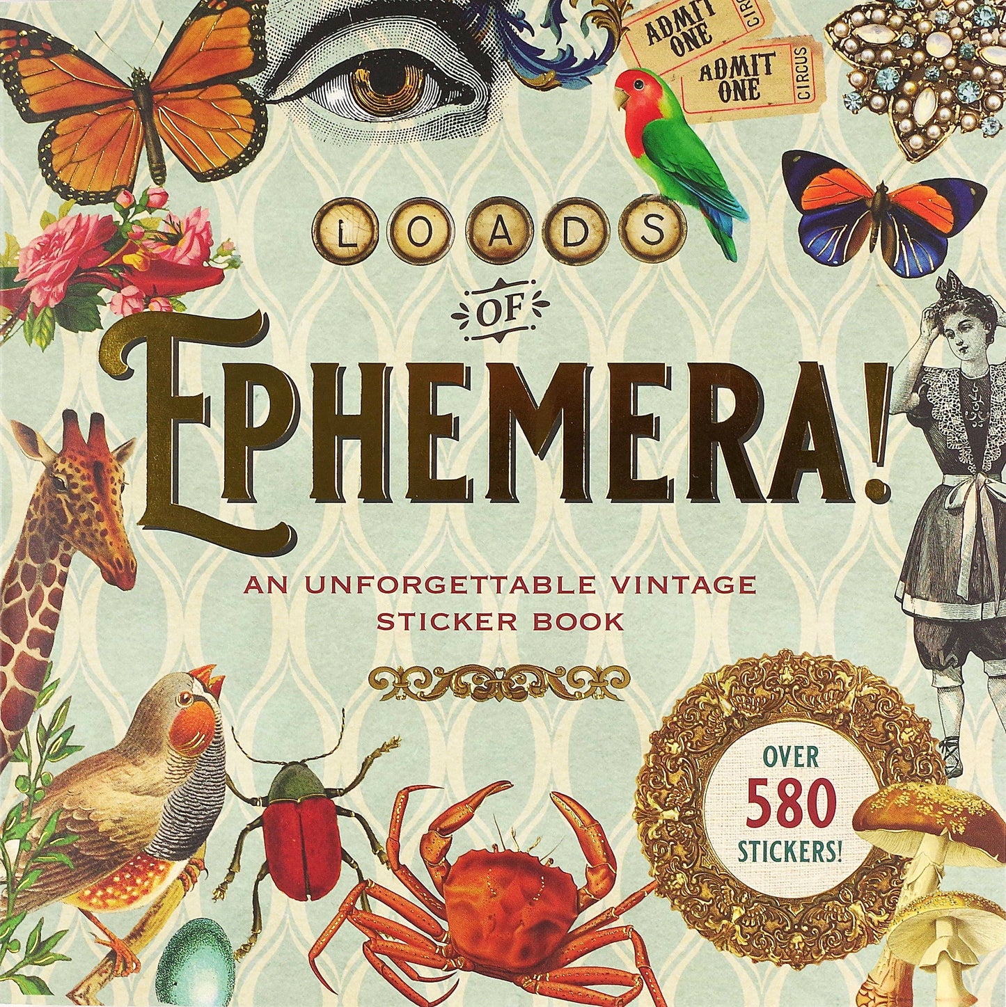 Peter Pauper Press - Loads of Ephemera Sticker Book (580 stickers)