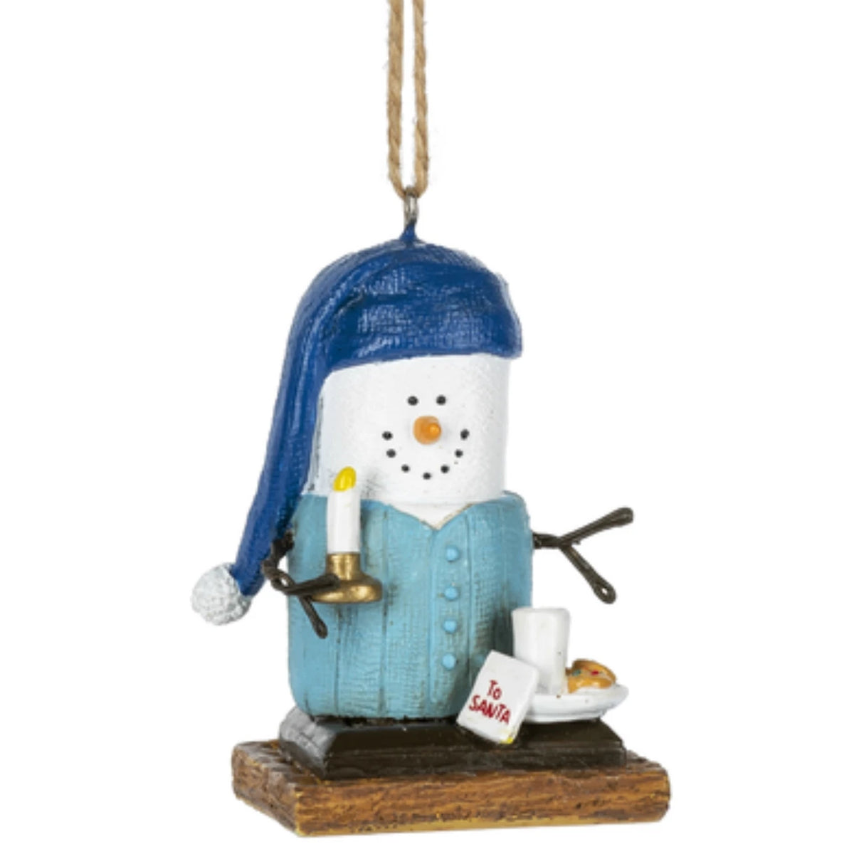 SMORES COOKIE SANTA ORNAMENT