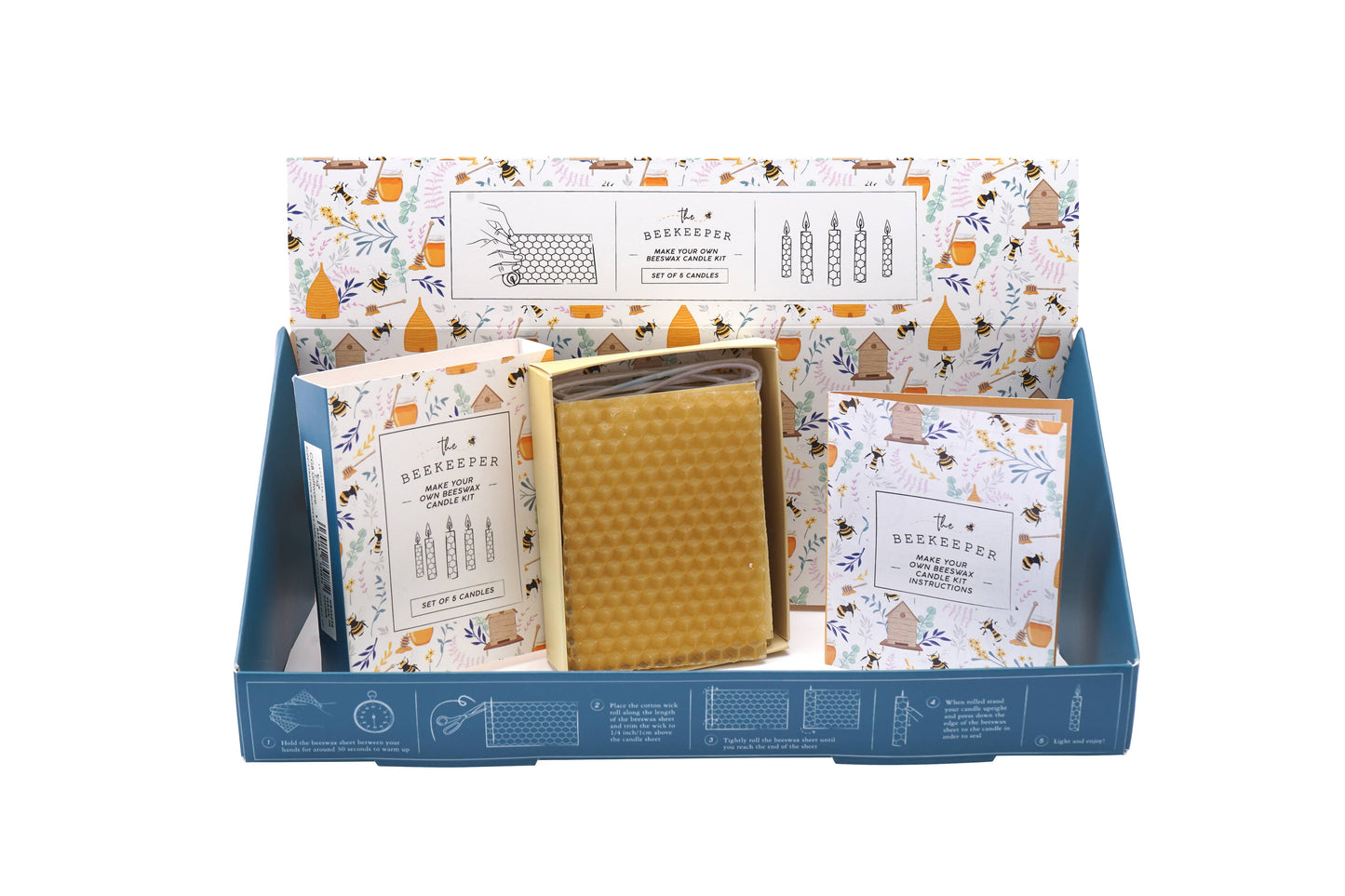 CGB Giftware : The Beekeeper Make Your Own Beeswax Candle Kit