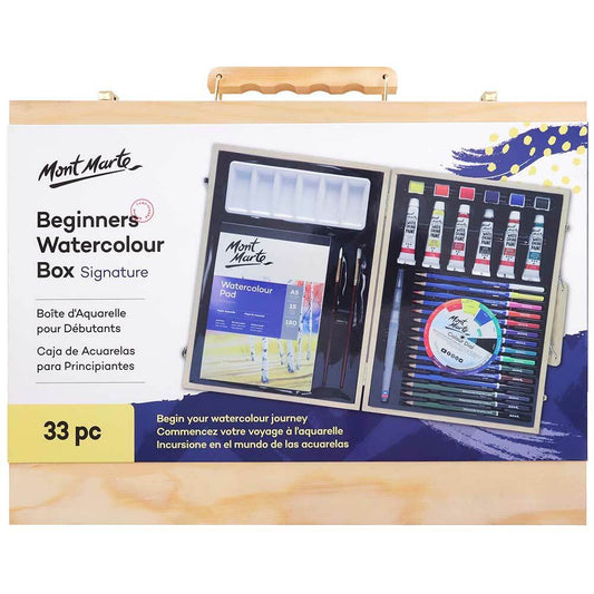Mont Marte - Beginners Watercolour Box 33pc