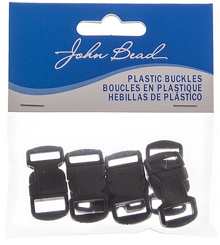 Craft Paracord Buckle (6pcs) 12mm Black
