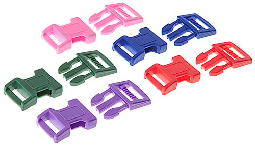 Craft Paracord Buckle (5pcs) 15mm Assorted