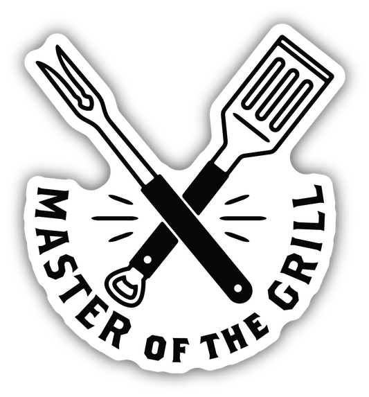 Master Of The Grill Sticker