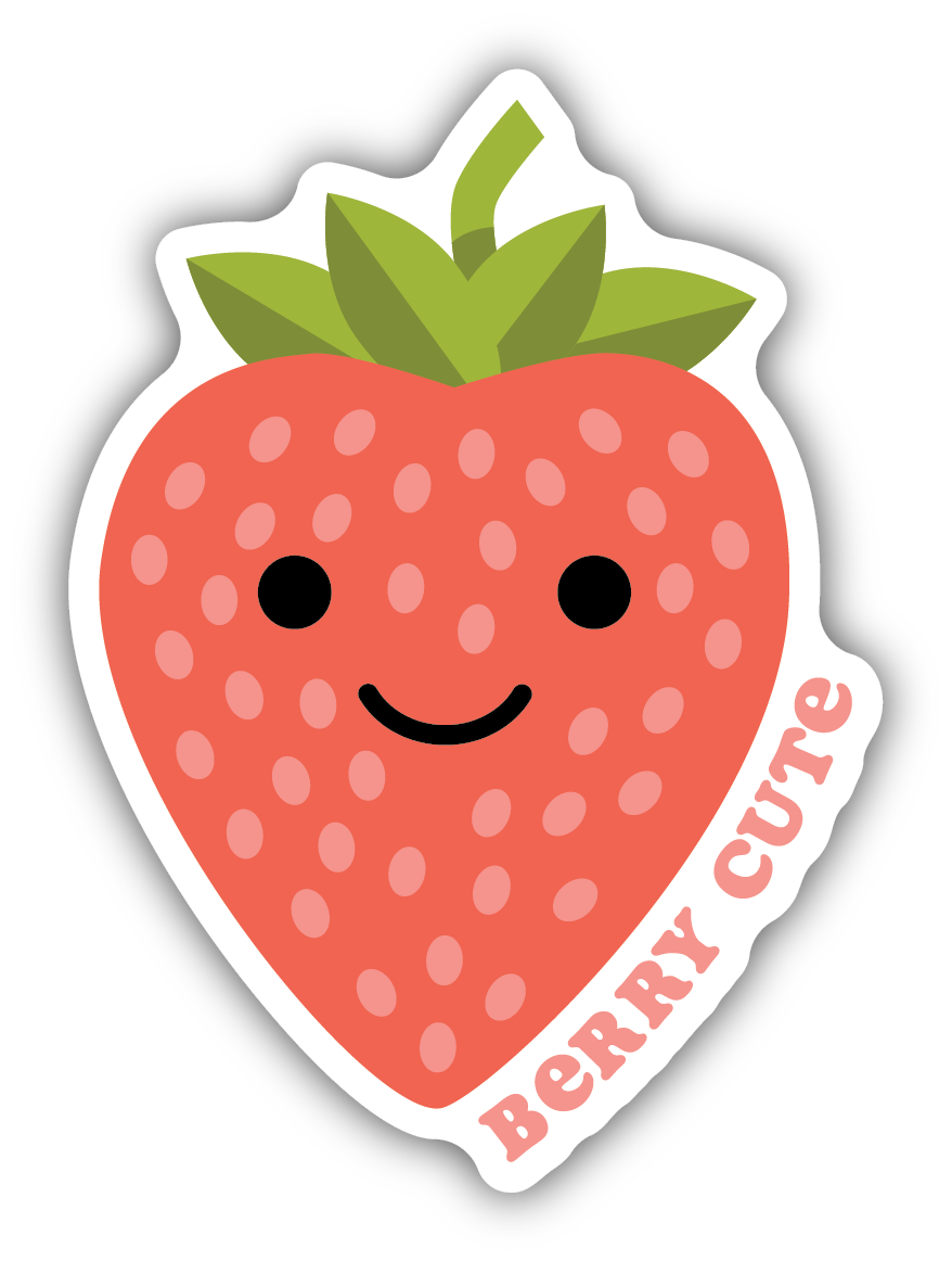 Berry Cute Strawberry Sticker