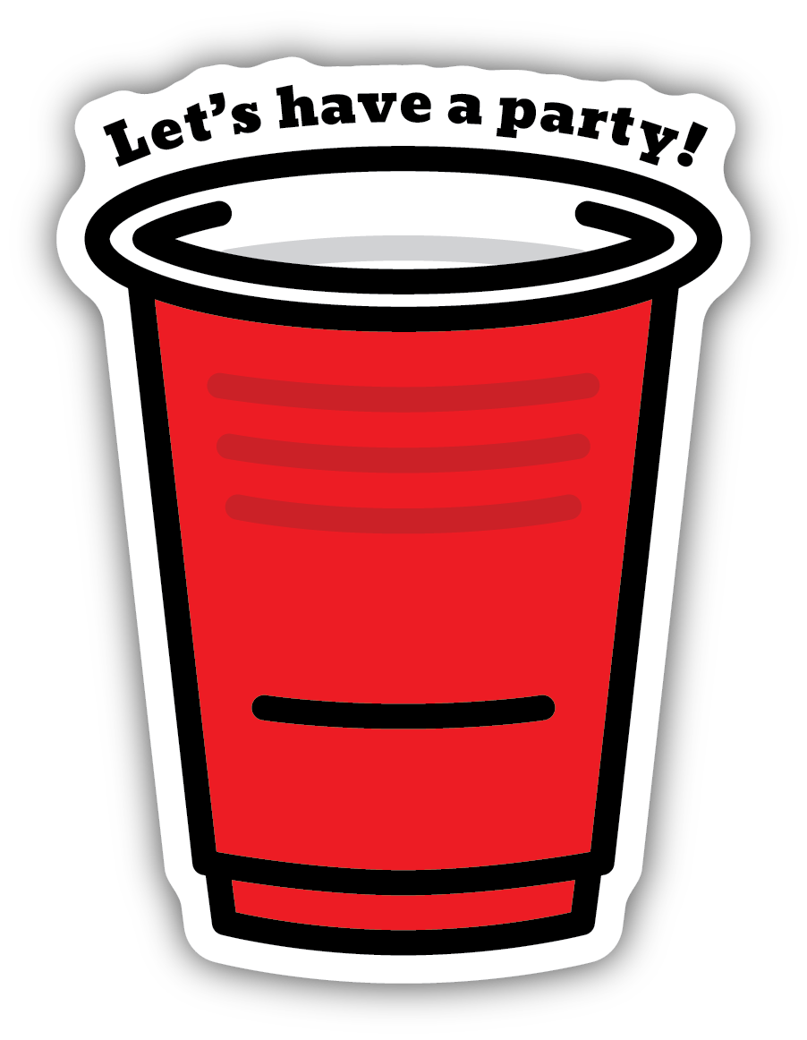 Let's Have a Party Sticker