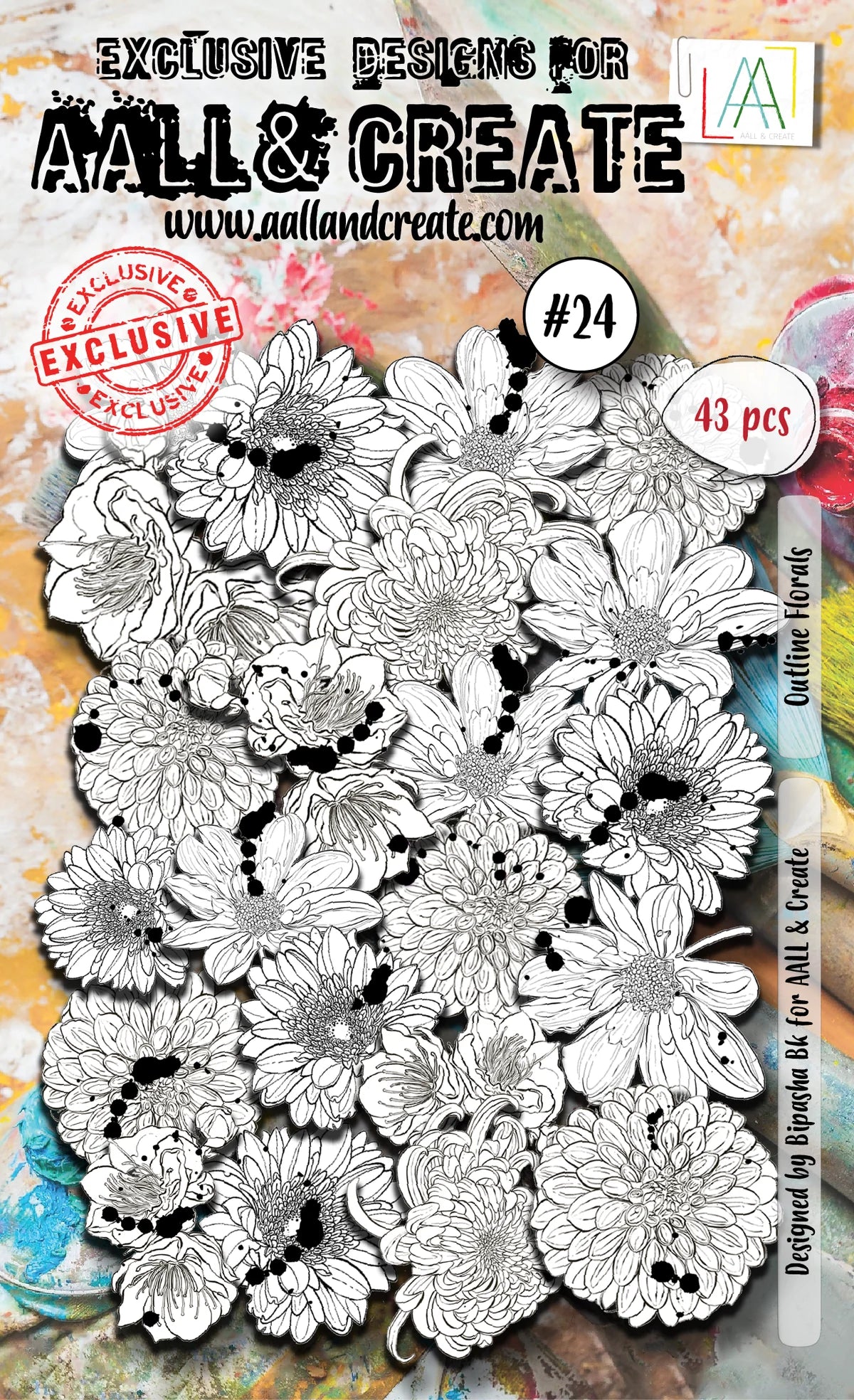 AALL and Create Ephemera : Outline Florals