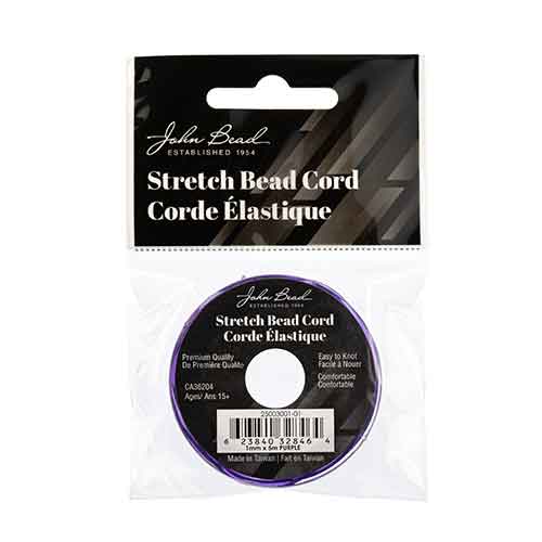 Stretch Bead Cord 1mm -Purple