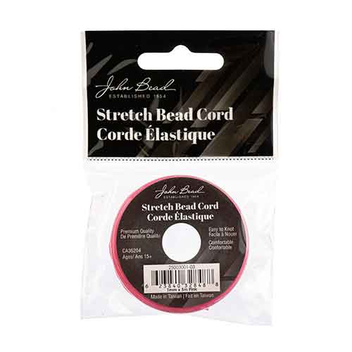 Stretch Bead Cord 1mm -Pink