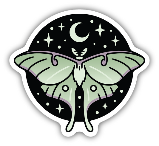 Luna Moth Sticker