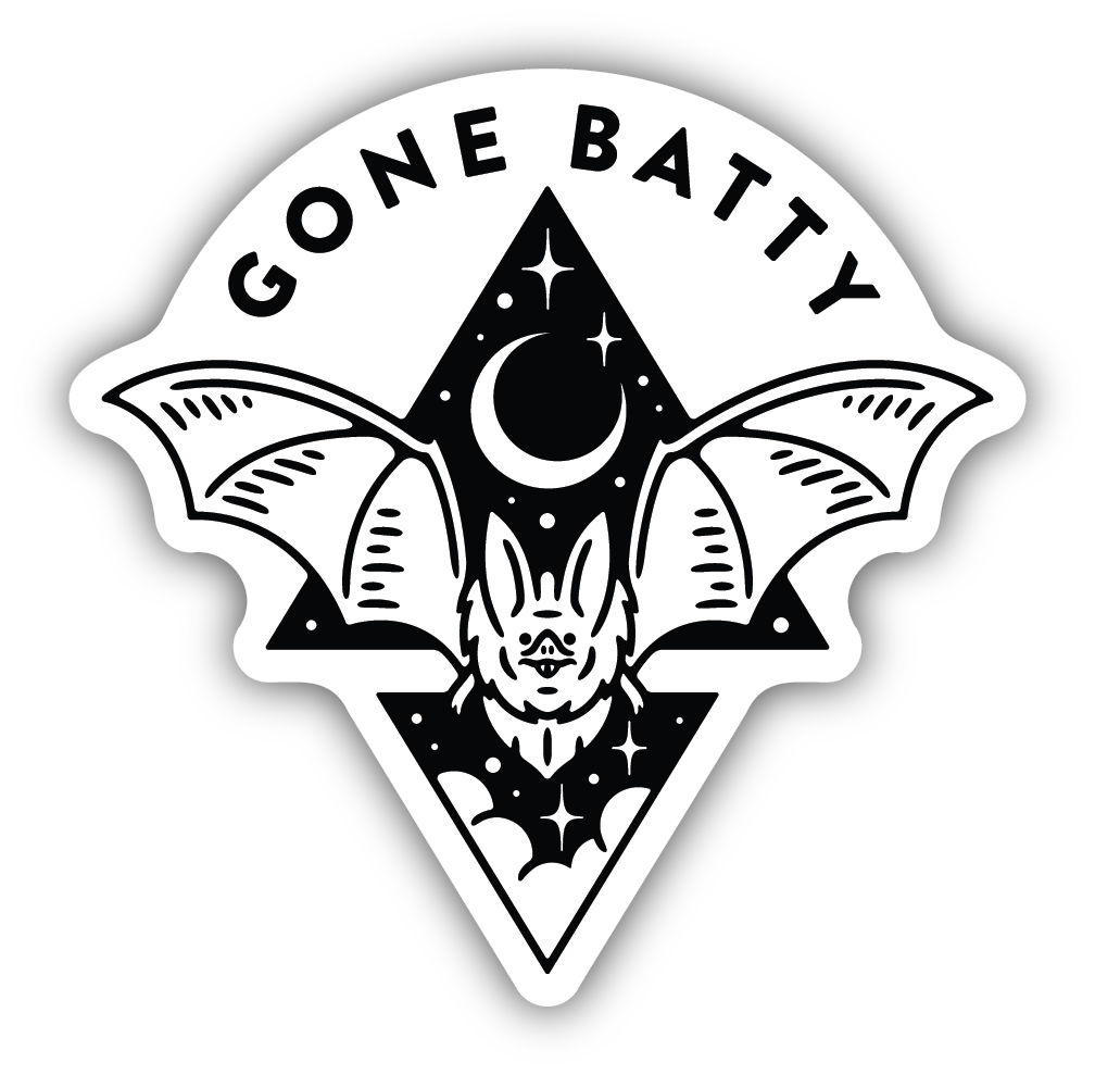 Gone Batty Sticker