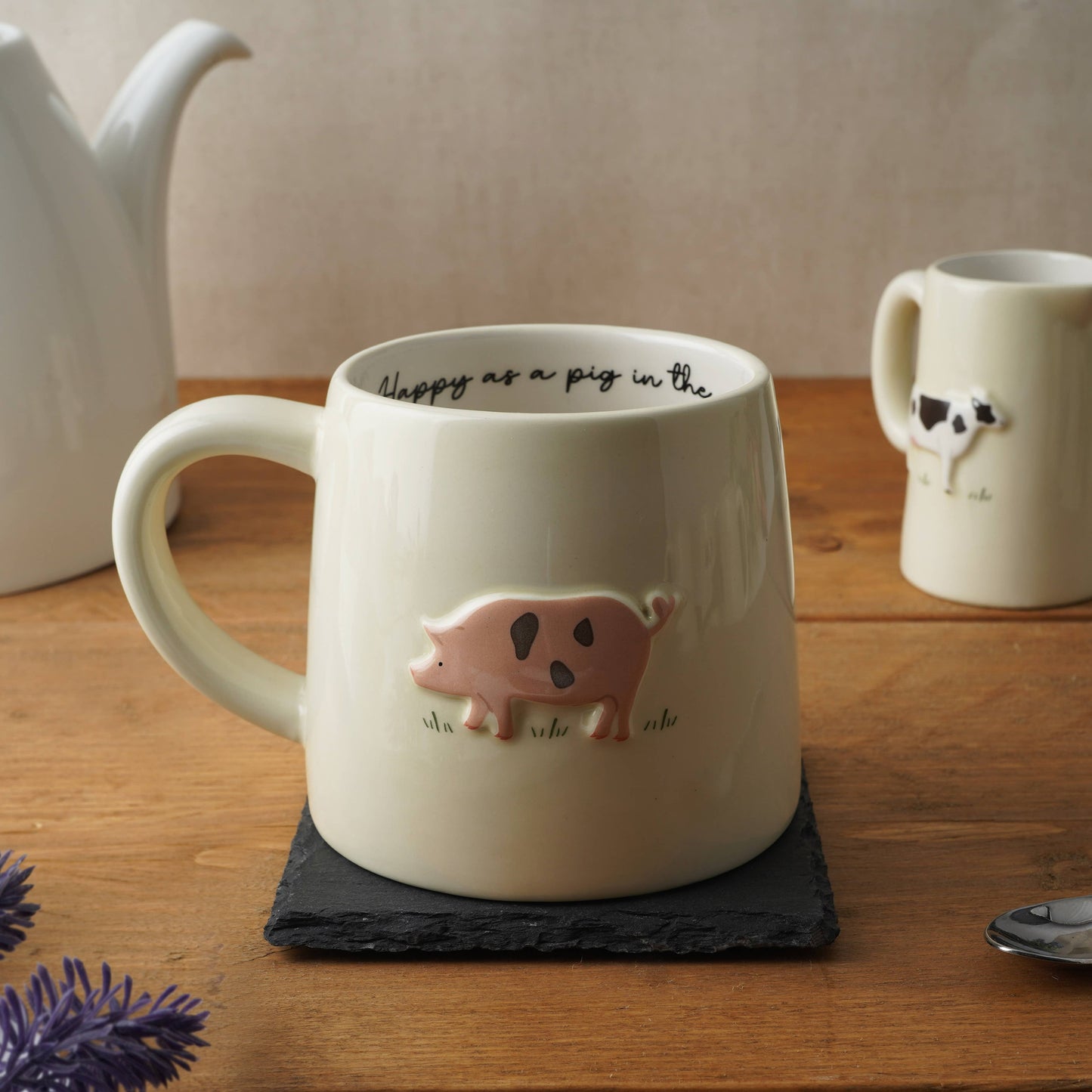 CGB Giftware : Bramble Farm Pig Stoneware Mug