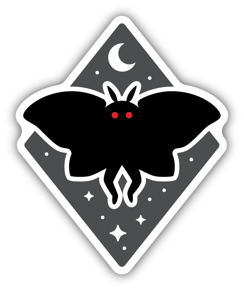 Nightmare Mothman Sticker