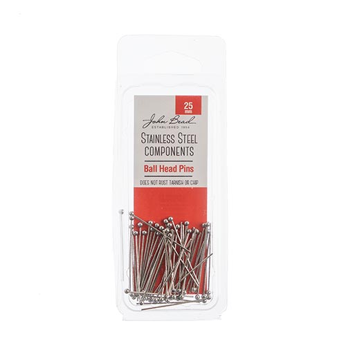 Stainless Steel Ball Head Pins - 50pcs