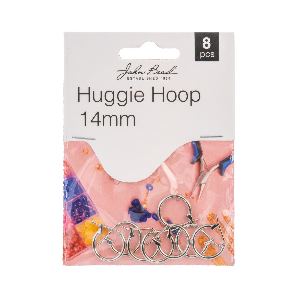 Must Have Findings - Huggie Hoop (Hoop) Silver 8pcs