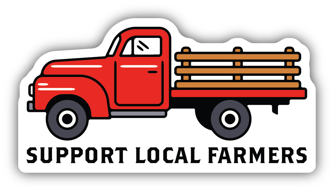 Support Local Farmers Sticker