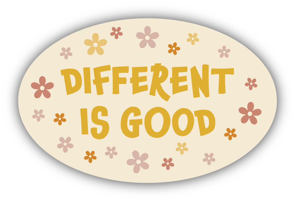 Different Is Good Sticker