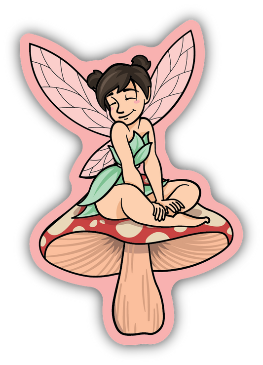 Fairy Mushroom Sticker