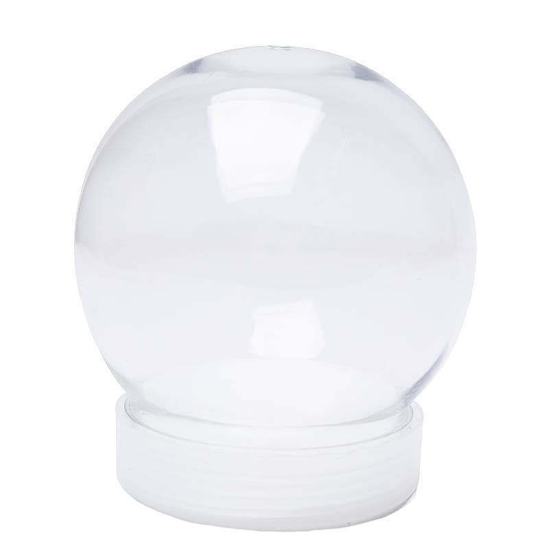 Factory Direct Craft - Clear Acrylic Snow Globe Jar - 4 inch diameter