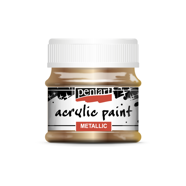 Pentart Metallic Acrylic Paints : Colour Variety 50ml