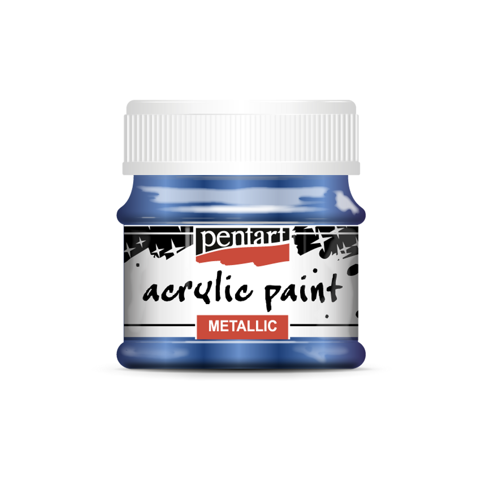 Pentart Metallic Acrylic Paints : Colour Variety 50ml