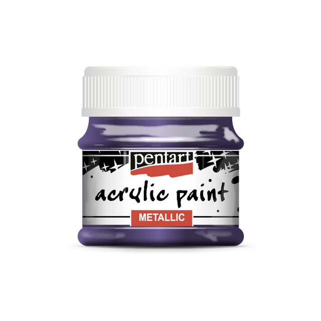 Pentart Metallic Acrylic Paints : Colour Variety 50ml