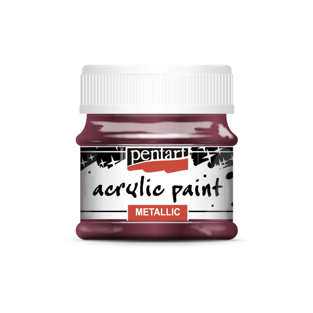 Pentart Metallic Acrylic Paints : Colour Variety 50ml