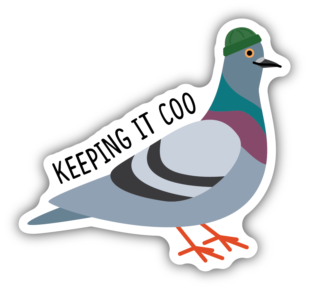 Keeping It Coo Sticker