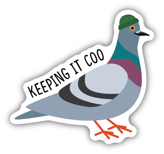 Keeping It Coo Sticker