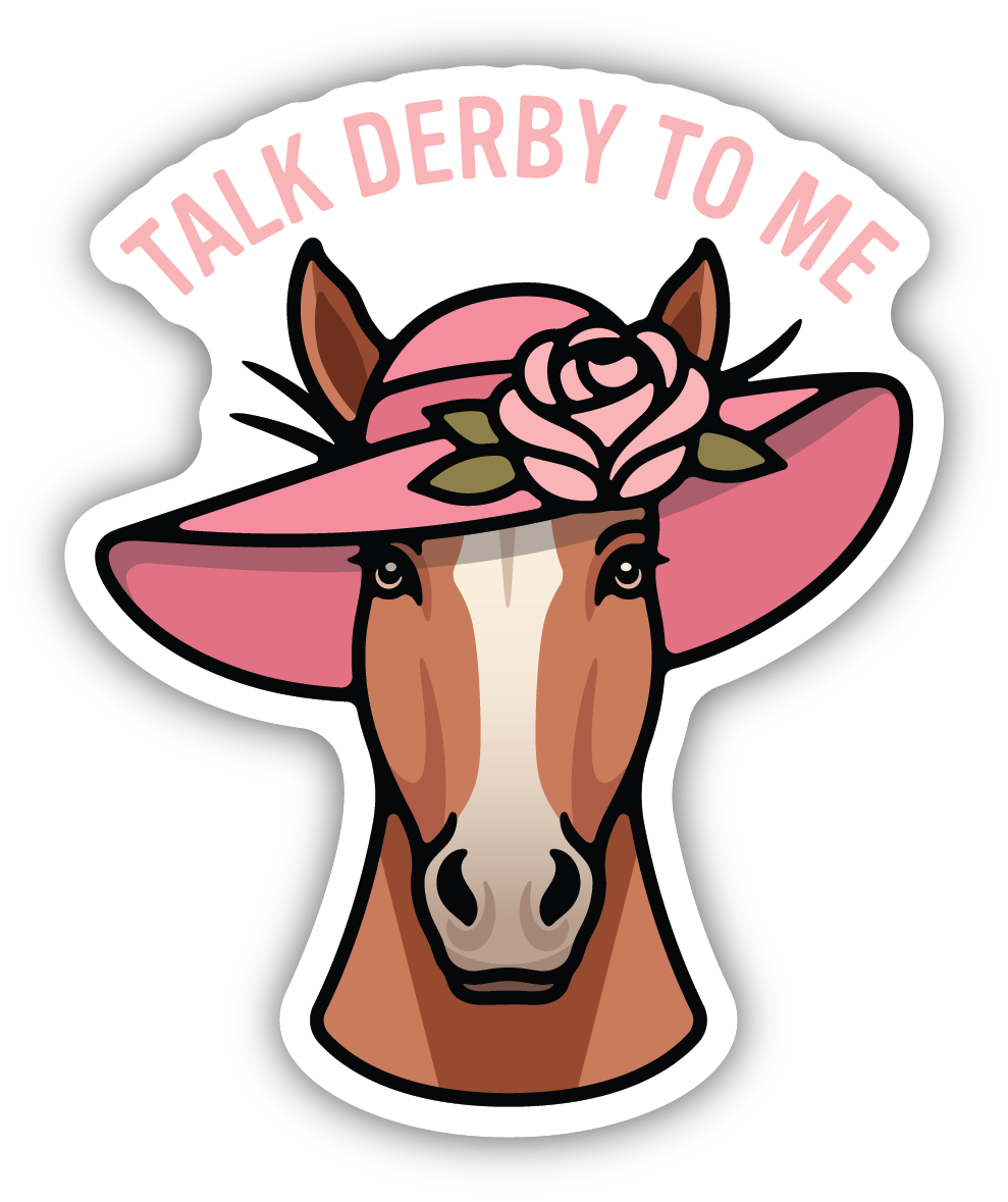Talk Derby To Me Horse Sticker