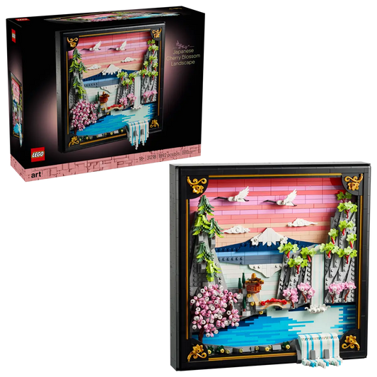 Lego Art : Japanese Cherry Blossom Landscape