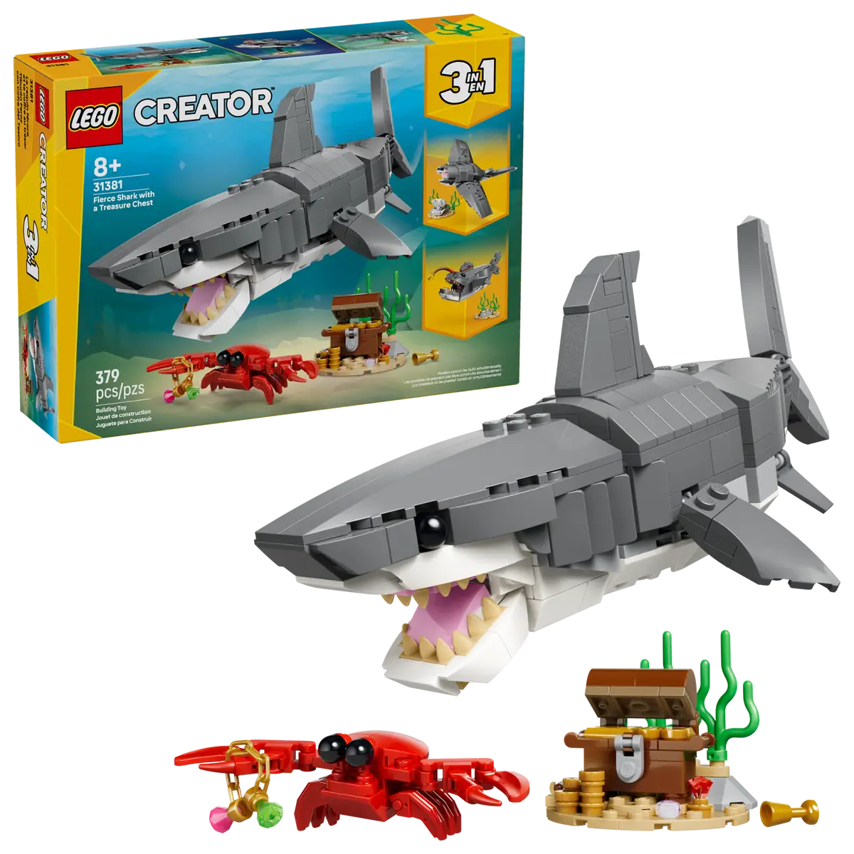 Lego Creators : Fierce Shark with a Treasure Chest