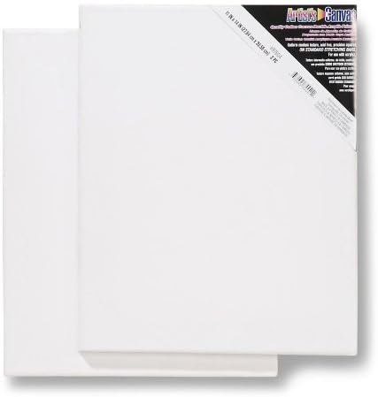 Cotton Stretched Canvas Pack of 2 8x10"