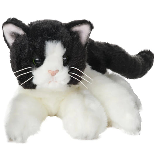 Domino Black and White Cat Bearington Collection Plush