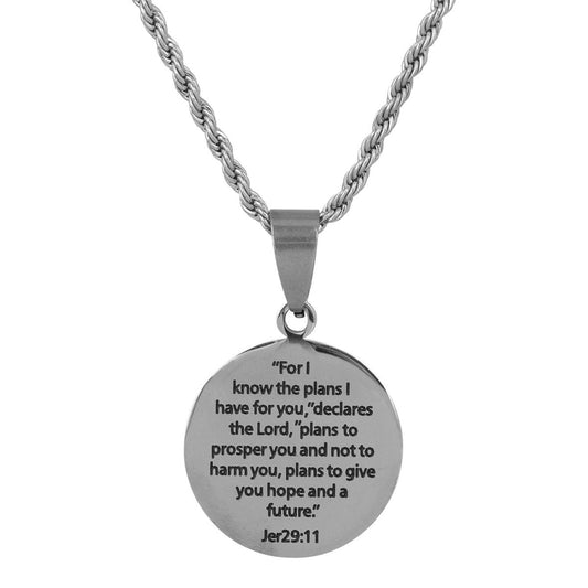 Necklace Box Jeremiah 29:11 Stainless St. 18" Medal