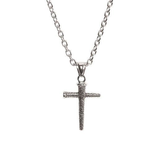 Nail Cross Stainless Steel  18" Chain