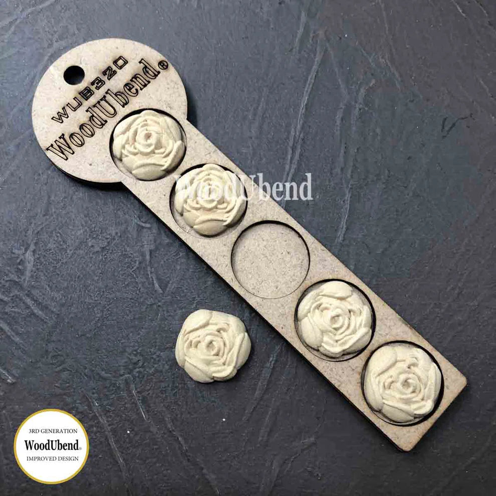 Woodubend Pack of 5 Small Roses