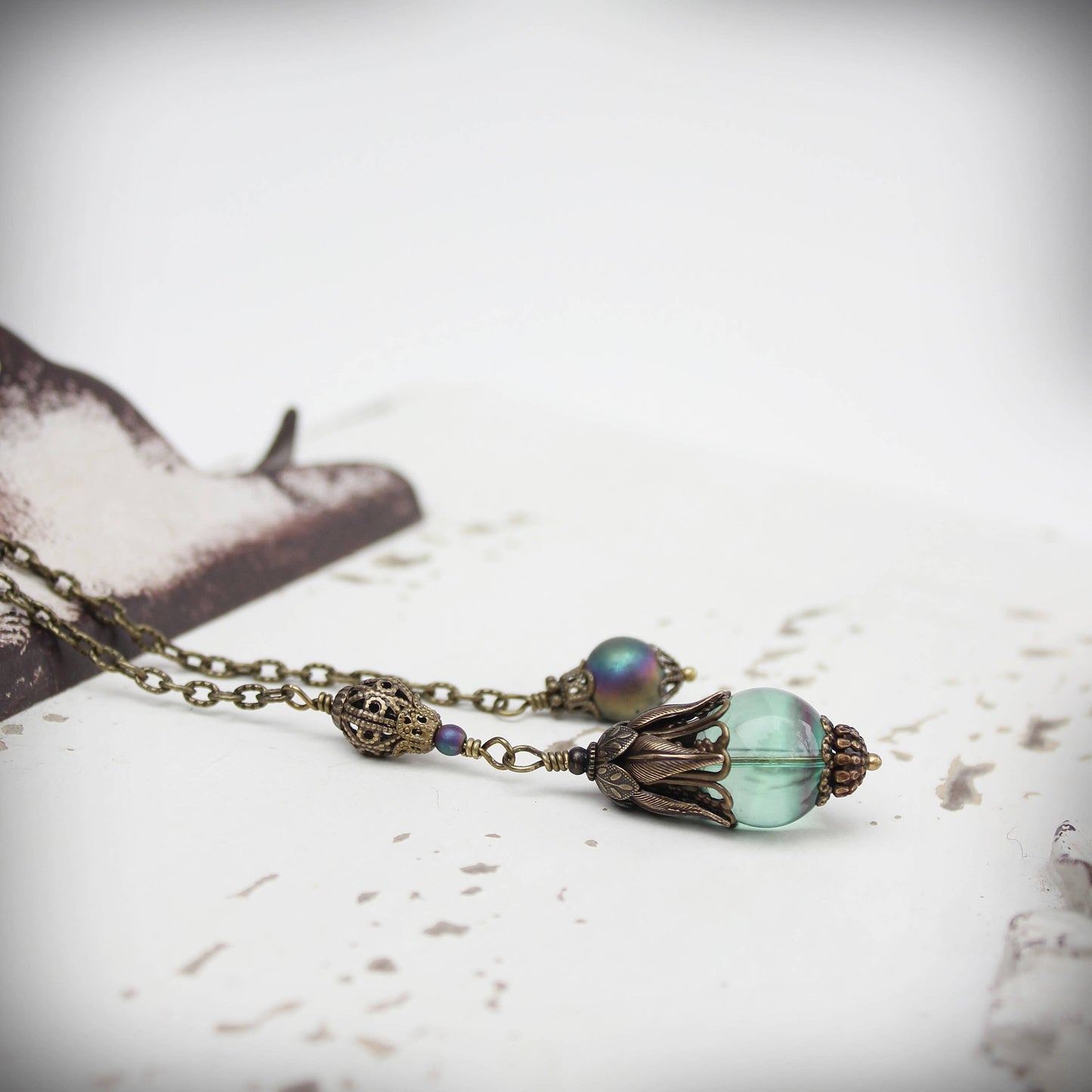 Circa 1890 - Vintage Style Fluorite Jewelry Pendulum | Intuition—Clarity