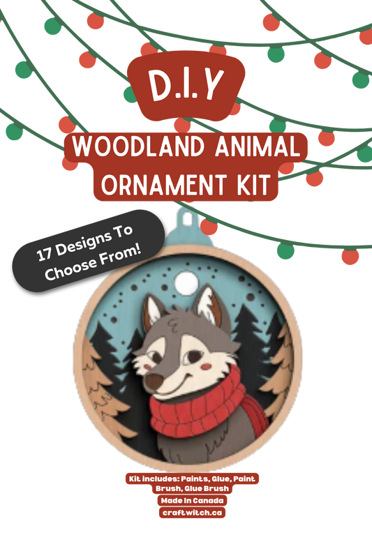 The Craft Witch - Wolf Winter Wonderland Ornament Kit