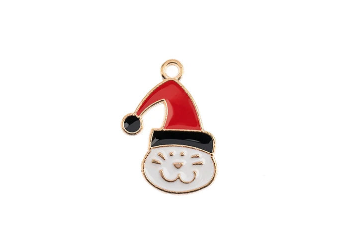 Sweet & Petite Holiday Charm - Santa Cat 8pcs