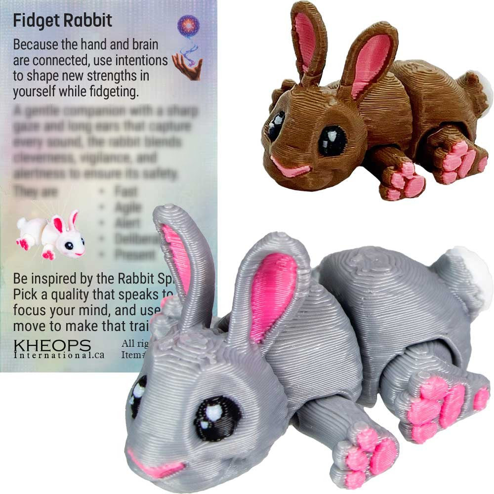 3D Printed Fidget Spirit Animal Bunny