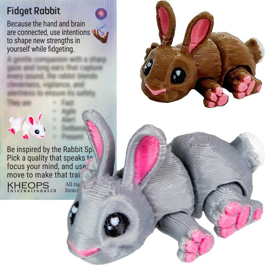 3D Printed Fidget Spirit Animal Bunny