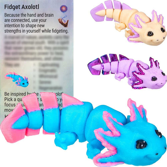 3D Printed Fidget Spirit Animal Axolotl