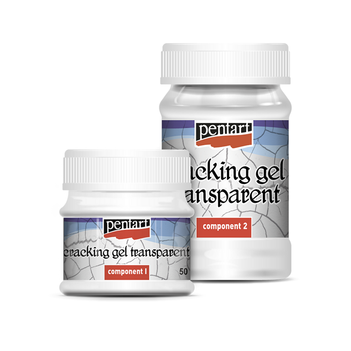 Pentart Transparent Cracking Gel Set 50 + 100 ml